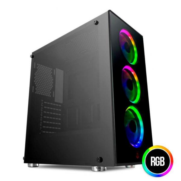 Tudo sobre 'Gabinete Gamer Pichau Gaming Pouter Ii Led Rgb, Vidro Temperado'