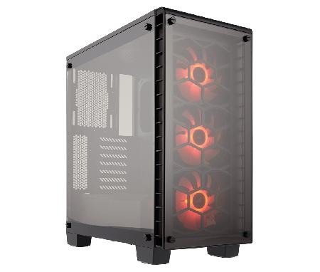 Gabinete Mid Tower Gaming Crystal 460x Rgb Mini-Itx Microatx Atx Cc-9011101-Ww - Corsair