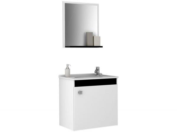 Gabinete para Banheiro com Espelho 1 Porta - Móveis Bechara Siena