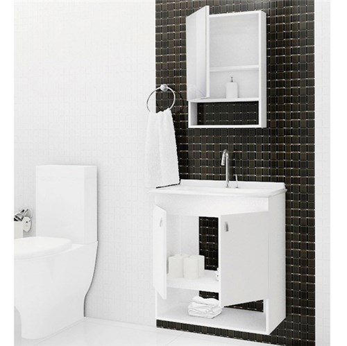 Gabinete para Banheiro New 60x60x38cm Sicmol