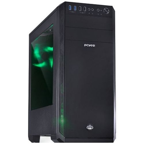 Tudo sobre 'Gabinete Pcyes Knight Mid-tower Fan com Lateral em Acrílico Led'