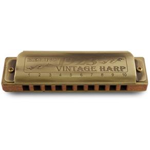 Gaita de Boca Profissional Hering 1020 Vintage Harp 1923 com Case