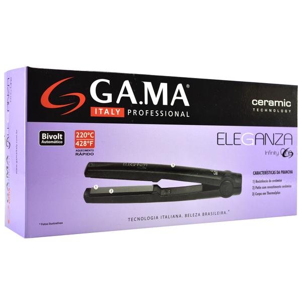 Gama Italy Prancha Infinity One Eleganza Cerâmica 220C - Bivolt - Gama Italy