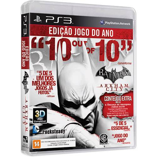 Game Batman Arkham City - Goty Edition - PS3