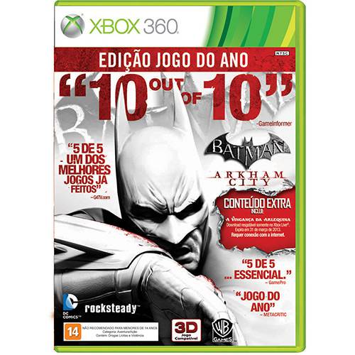 Tudo sobre 'Game Batman: Arkham City - XBOX 360'