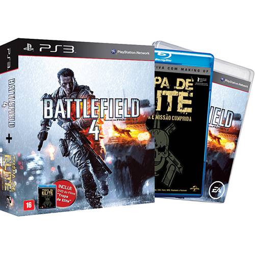 Game Battlefield 4 - PS3 + Blu-Ray Filme Tropa de Elite