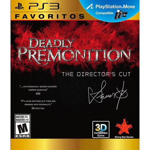 Tudo sobre 'Game - Deadly Premonition: The Director's Cut - Favoritos - PS3'