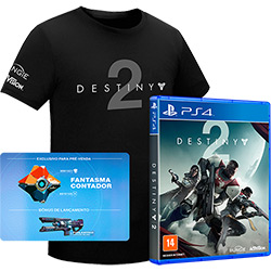 Game Destiny 2 + Camiseta + DLC - Edição de Pré Venda - PS4