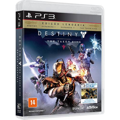Tudo sobre 'Game Destiny - The Taken King - Edição Lendária: Destiny, Espansão I, Espansão II, The Taken King - PS3'