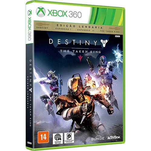 Tudo sobre 'Game Destiny - The Taken King - Edição Lendária: Destiny, Espansão I, Espansão II, The Taken King - Xbox 360'