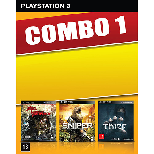 Game Di Riptide + Sniper: Gw +Thief - PS3