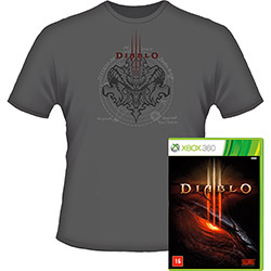 Game Diablo III - XBOX 360 (Totalmente em Portugues) + DLCs Exclusivas e Camisa Diablo III - Edição Especial de Pré-venda