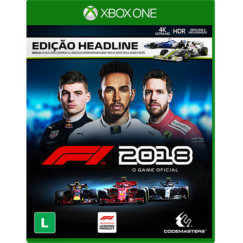 Tudo sobre 'Game F1 2018 Edição Headline - XBOX ONE'