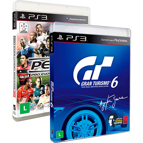 Tudo sobre 'Game Gran Turismo 6 + Pro Evolution Soccer 2014 - PS3'