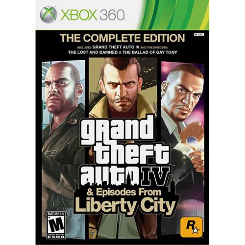 Game GTA - Grand Theft Auto IV: The Complete Edition - XBOX 360