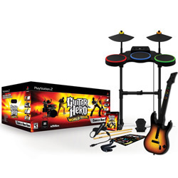 Tudo sobre 'Game Guitar Hero World Tour Superbundle PS2'