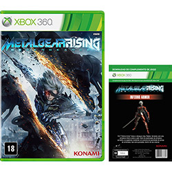 Game Metal Gear Rising com Steelbook + DLC Inferno Armor - Xbox 360