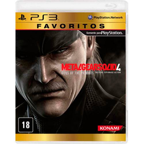 Game - Metal Gear Solid 4: Favoritos - PS3
