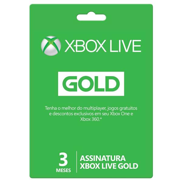 Game Microsoft Xbox Live - 3 Month Gold Card