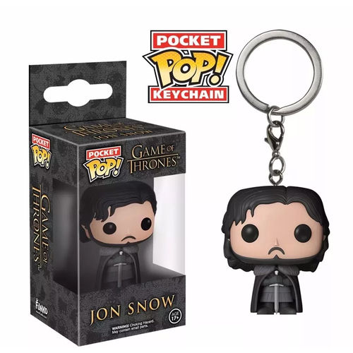 Game Of Thrones Chaveiro Keychain Jon Snow Mini Pop Funko