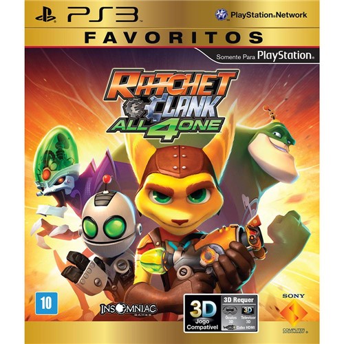 Tudo sobre 'Game - Ratchet And Clank: All 4 One - Favoritos - PS3'