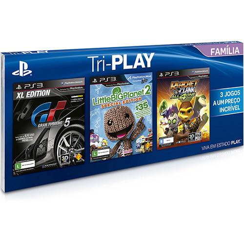 Game - Tri-Pack Família (Box com 3 Jogos)