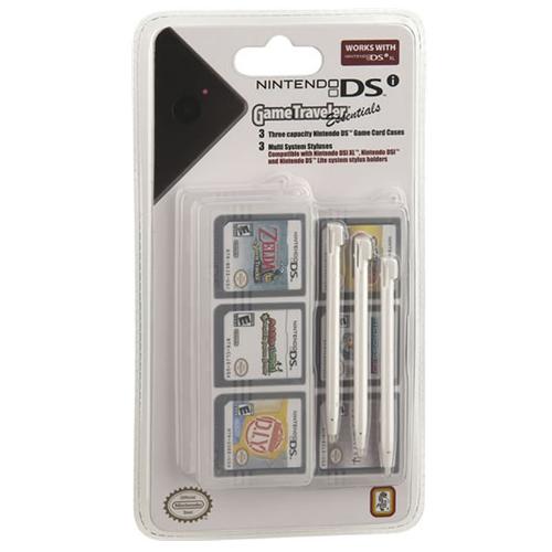 Gametraveler Essentials Branco - Kit C/ 3 Canetas + 3 Estojos - Nintendo Ds