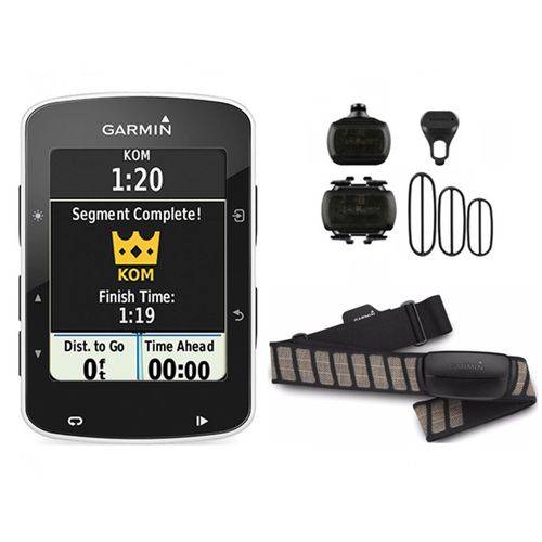 Garmin Edge 520 Bundle Strava com Sensores + Cinta HRM Completo 010-01369-00