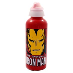 Garrafa de Aluminio 600Ml Iron Man Unica