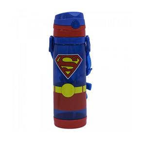 Garrafa de Plástico com Alça Superman 550ml - Liga da Justiça