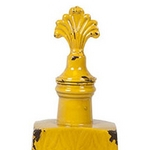 Garrafa Decorativa Yellow em Metal - 32x12 Cm