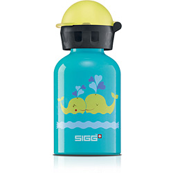 Tudo sobre 'Garrafa Little Kidz Cuddle Whales 300ml - Azul - Sigg'