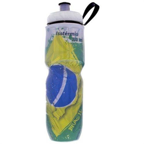Garrafa Polar Bottle 710ml Estilizada com Bandeira do Brasil Squeeze Isotérmico Importado Made In USA
