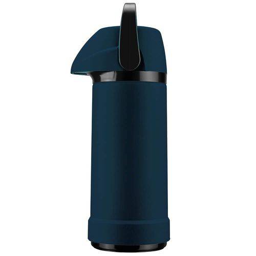 Garrafa Térmica de Pressão 1 Litro Invicta Soft Touch Azul Denim