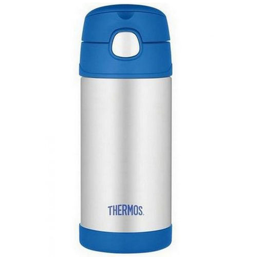 Garrafinha Térmica Thermos Funtainer 355ml Azul e Inox - A-28-007