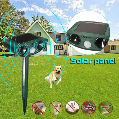 Tudo sobre 'Gato Solar Cachorro Pest Repeller Jardim Animal Scarer Ultrasonic Dissuasor Repelente'