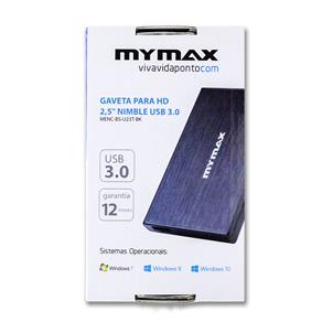 Gaveta Externa - 2,5pol SATA > USB 3.0 - Nimble Mymax - 8782 MYATECH