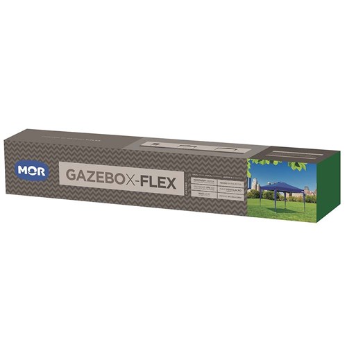 Gazebo X-flex Oxford com Silvercoating Azul 3m X 3m