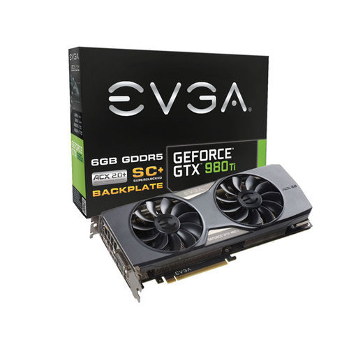 Geforce Evga Gtx Entusiasta Nvidia 06G-P4-4995-Kr Gtx 980TI 6GB DDR5 384BIT 7010MHZ Dvi Hdmi Dp