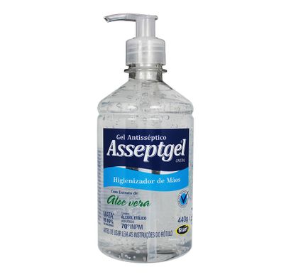 Gel Anti-séptico Higienizador de Mãos 440g - Asseptgel