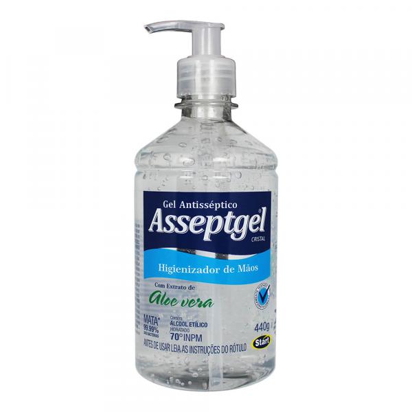 Gel Anti-séptico Higienizador de Mãos 440g - Asseptgel