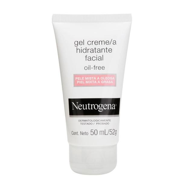 Gel Creme Hidratante Facial Neutrogena Oil Free para Pele Mista a Oleosa 50mL