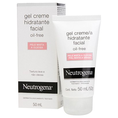 Gel Creme Hidratante Facial Neutrogena Oil Free Pele Mista a Oleosa 50ml