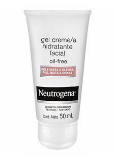 Gel Creme Hidratante Facial Oil Free para Pele Mista a Oleosa Neutrogena 50ml - Neutrogena Oil Free