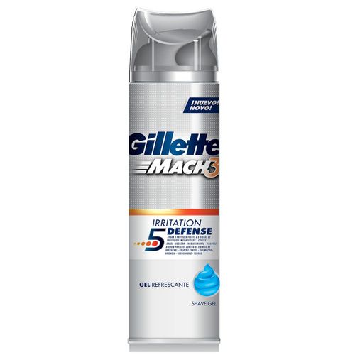 Gel para Barbear Gillette Mach 3 Refrescante 198g