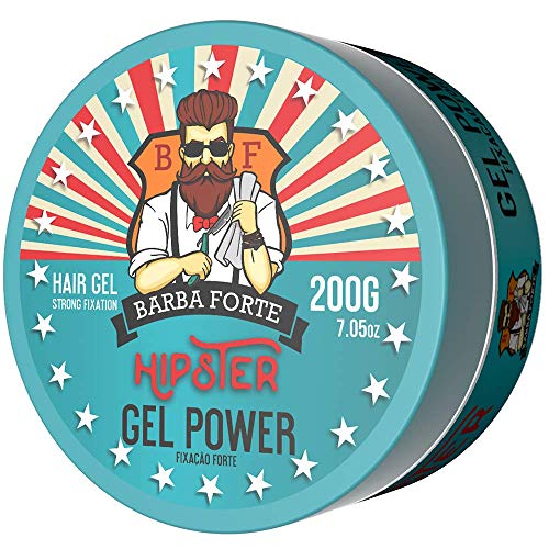 Gel Power Hipster Fixação Forte 200g Barba Forte