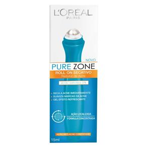 Tudo sobre 'Gel Secativo L`Oréal Pure Zone Roll On 15ml'