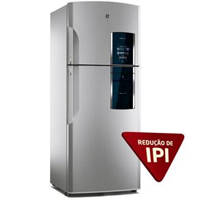 Refrigerador GE Frost Free Duplex In.genious RGS19 C/ Painel Eletrônico e Smart Station - 505 L - Inox - 220v