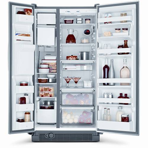 Geladeira / Refrigerador Brastemp Side By Side Ative BRS62 Inox 560 Litros