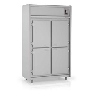 Geladeira/Refrigerador Comercial com Controlador Inteligente 4 Portas Cega Chapa Cinza GRCE-4P Gelopar Gelopar
